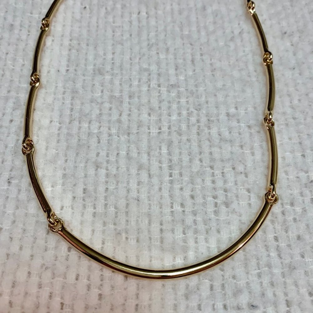 Premier Designs Gold Bar Rounded Necklace - Picture 2 of 5